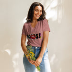 Camiseta suelta mujer cuello pico, Oopsss – Camisetas Detalle